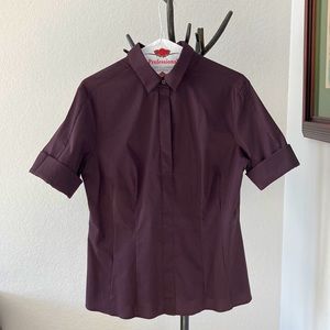 Hugo Boss Purple Top Blouse Size 14